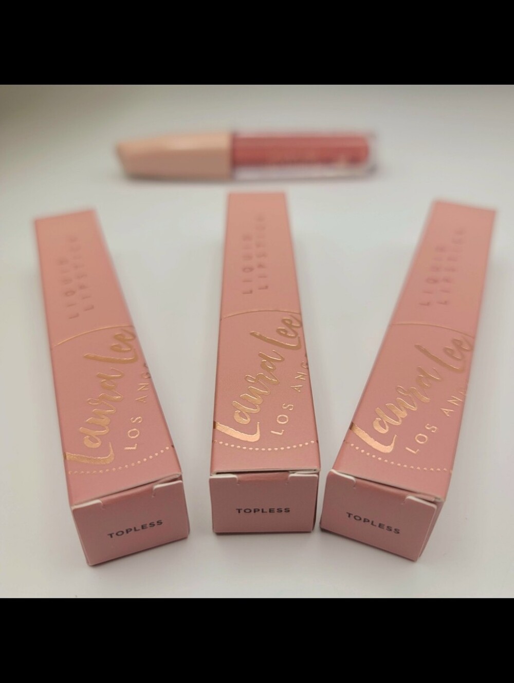 NEW 3! Laura Lee Los Angeles Full Coverage MATTE Liquid Lipstick *TOPLESS* THREE